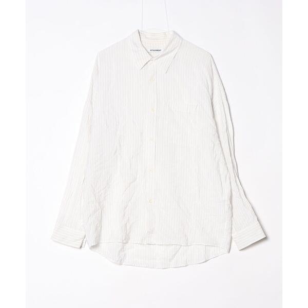 「ATTACHMENT」 長袖シャツ 2 ホワイト メンズ