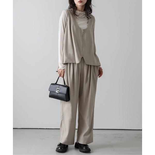 「Lajour」 セットアップ M ベージュ レディース
