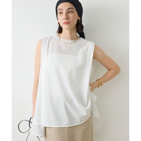 tシャツ 「体型カバー/涼しい」バックフレアカットソー レディース