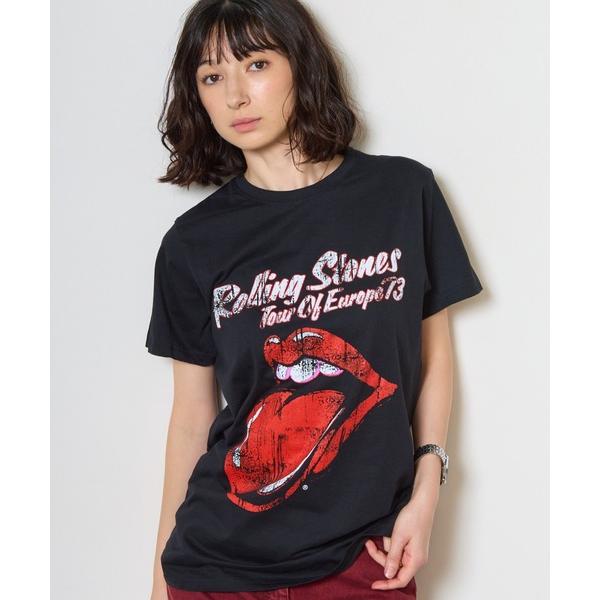 tシャツ THE ROLLING STONES/ザ・ローリング・ストーンズ UNISEX T-SHIRT: 73 TOUR (BLACK) クルーネックTシャツ 半袖 バンドTシャツ ロック メンズ レデ…