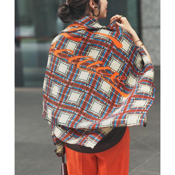 ストール マフラー manipuri マニプリ インドストール Etole 120x120cm レディース
