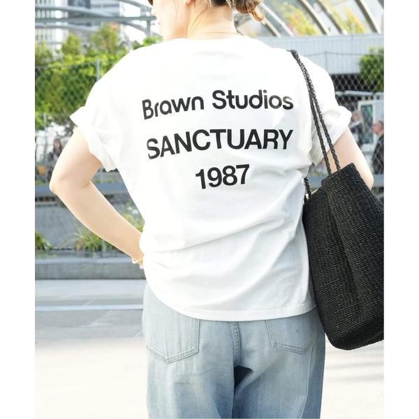 tシャツ 半袖 追加「BRAWN/ブラウン」 LOGO Tシャツ レディース