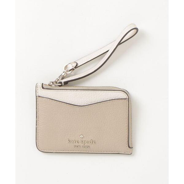 「kate spade new york」 カードケース ONESIZE ベージュ レディース