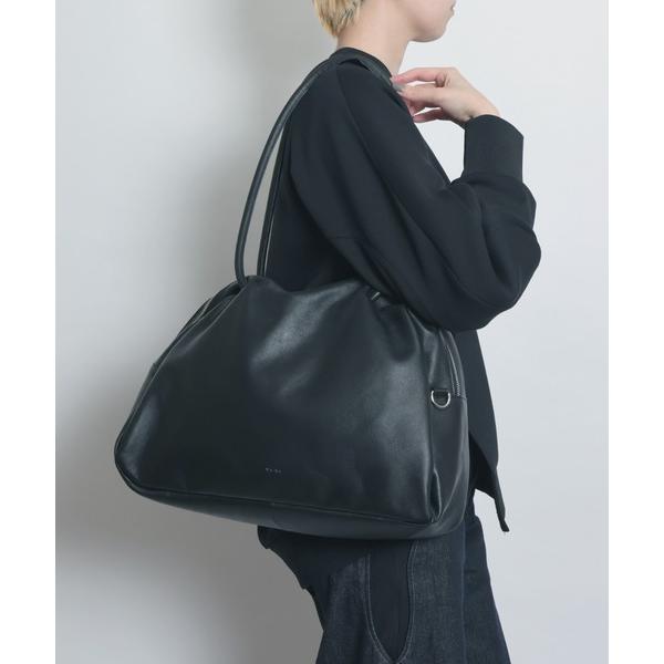 トートバッグ 「YArKA/ヤーカ」real leather sharp ＆ soft mix nuance boston bag L 「sas3」 / 直曲線のニュアンスボストンバッグ レディース メンズ