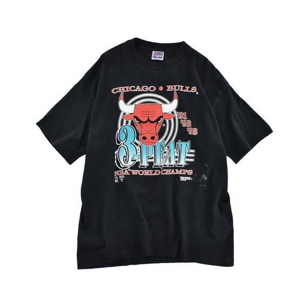 tシャツ 「USED」90’s NBA Chicago Bulls “3PEAT” バスケ Tシャツ USA製 メンズ レディース