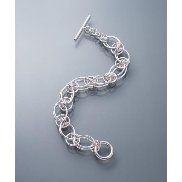 アレルギー対応 ブレスレット 「YArKA/ヤーカ」circle ＆ oval parts assemble bracelet 「sica12」 / 円と楕円の組み立てブレスレット メンズ レディース