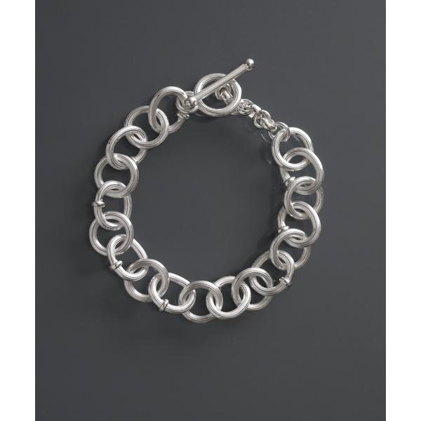 ブレスレット 「YArKA/ヤーカ」stripe design chain bracelet ラインデザインチェーンブレスレット メンズ レディース