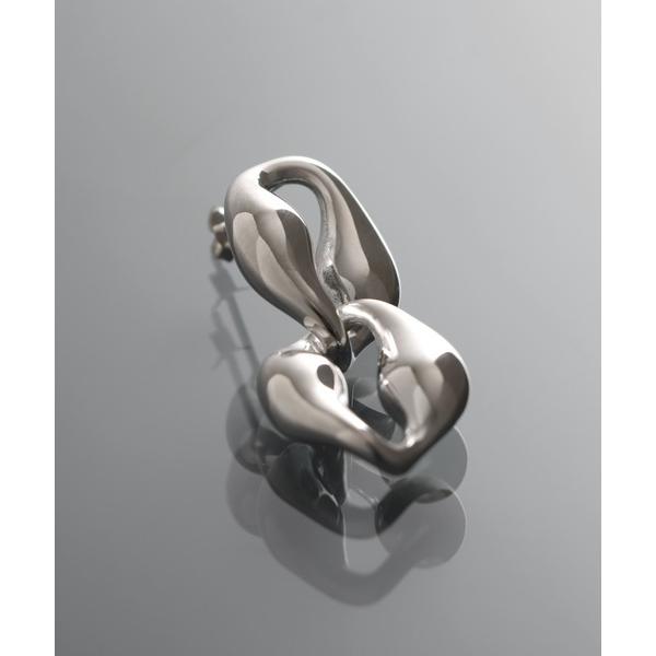 ピアス 「YArKA/ヤーカ」puff up chain earrings(pierce)「RSTS」 / チェーンコマ ピアス レディース メンズ