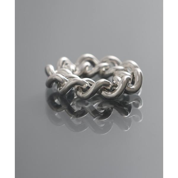 指輪 リング 「YArKA/ヤーカ」φ2mm curb  chain ring 「F2h9」 / 喜平チェーンリング レディース メンズ