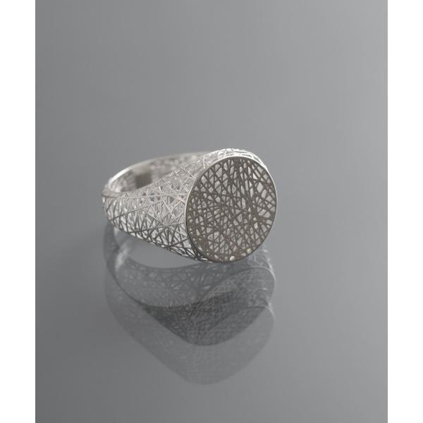 指輪 リング 「YArKA/ヤーカ」irregularly intersecting mesh ring 「T?kan1」 / 透環メッシュリングI レディース メンズ