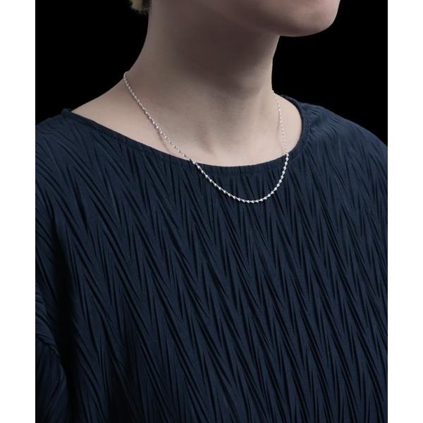 ネックレス 「YArKA/ヤーカ」helix chain narrow necklace 「TOLN40」 / 螺旋フラットチェーン細ネックレス メンズ レディース