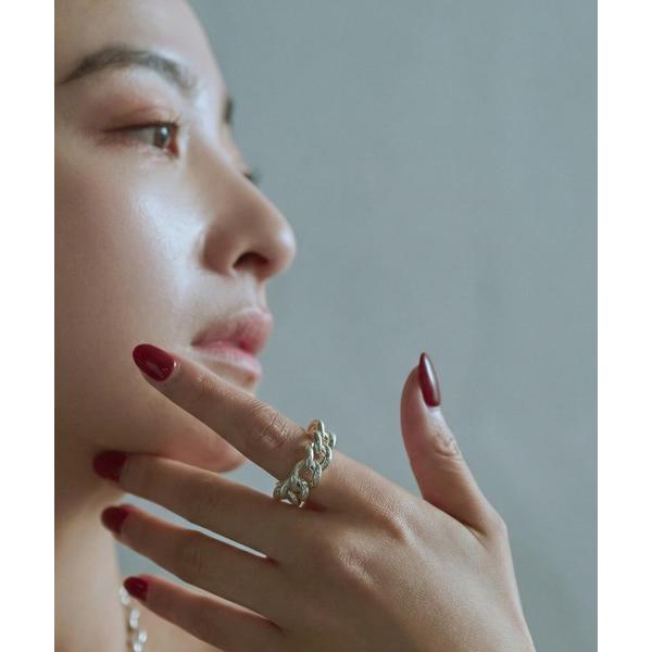 指輪 リング 「YArKA/ヤーカ」φ2mm curb  chain ring 「F2h9」 / 喜平チェーンリング レディース メンズ