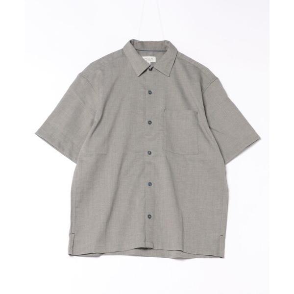 シャツ 半袖 「NATURAL STORY/ナチュラルストーリー」「ドライな風合いと速乾性で快適な着心地」リネンタッチ半袖シャツ 快適素材 ドライタッチ 速乾 ナチ…