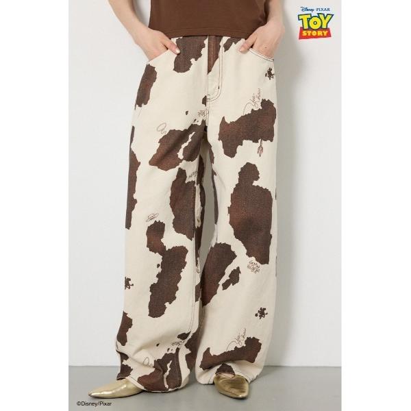 ワイドパンツ パンツ (TOY STORY)COW PATTERN パンツ レディース