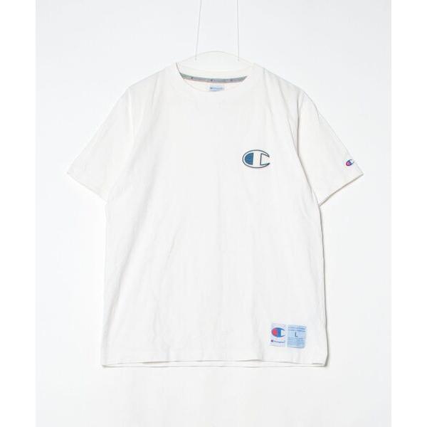 「Champion」 半袖Tシャツ L ホワイト メンズ