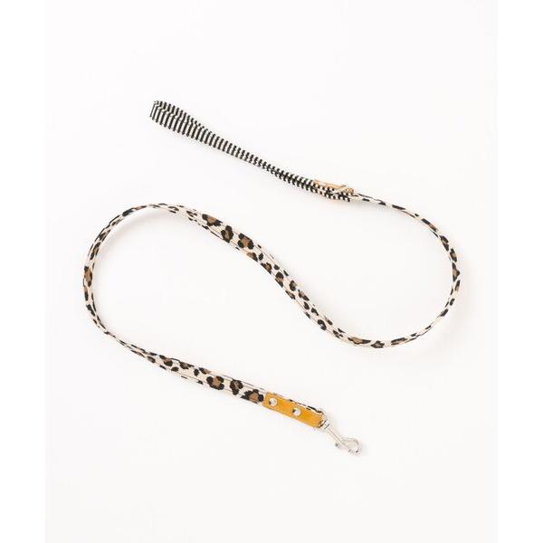 犬 ハーネス リード LEOPARD/STRIPE CANVAS LEASH