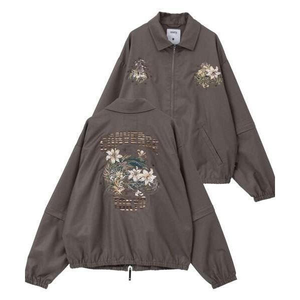 ブルゾン アウター 2WAY DETACHABLE EMBROIDERY BLOUSON レディース メンズ
