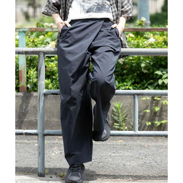 ワイドパンツ パンツ 「接触冷感/イージーケア」SOLOTEXラップパンツ レディース
