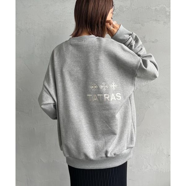 トレーナー スウェット 「TATRAS/タトラス」 別注 FITART ブランドロゴ刺繍クルーネックスウェット レディース メンズ