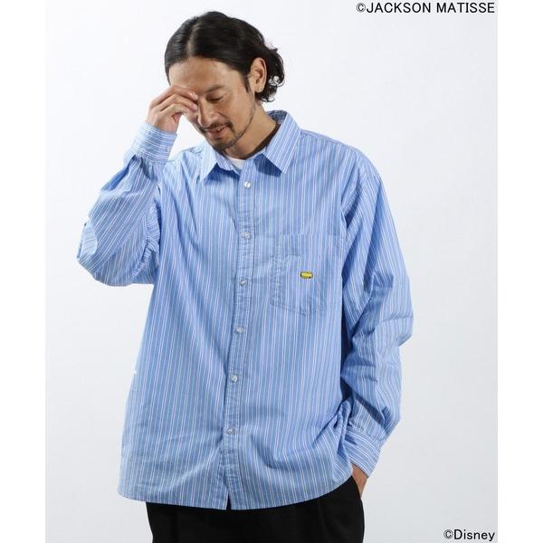 「JACKSON MATISSE」 長袖シャツ「Disneyコラボ」 LARGE ブルー メンズ