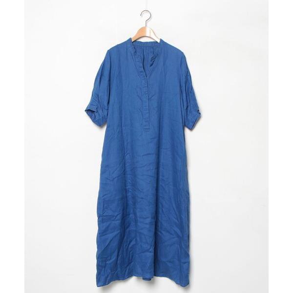 「journal standard L'essage」 7分袖ワンピース 36 ブルー レディース