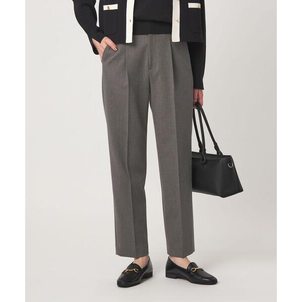 スラックス パンツ 「size SHORT/TALLあり」ライト ダブルクロス テーパード パンツ レディース