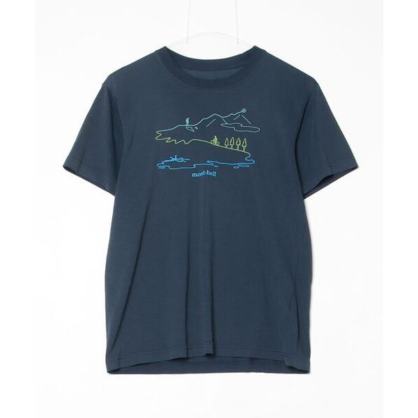 「mont-bell」 半袖Tシャツ - ネイビー レディース