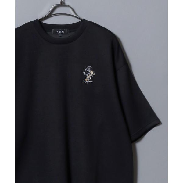 「ANPAS」 半袖Tシャツ M ブラック メンズ