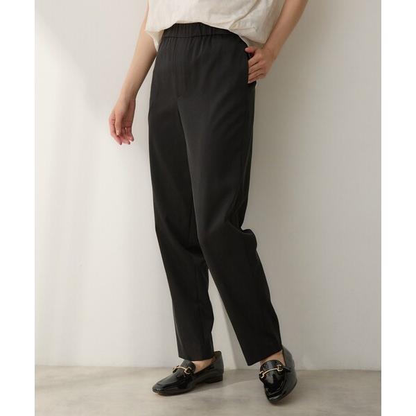 パンツ 「ウエストゴム/リラクシー」シャイニーキュプラテーパードパンツ レディース