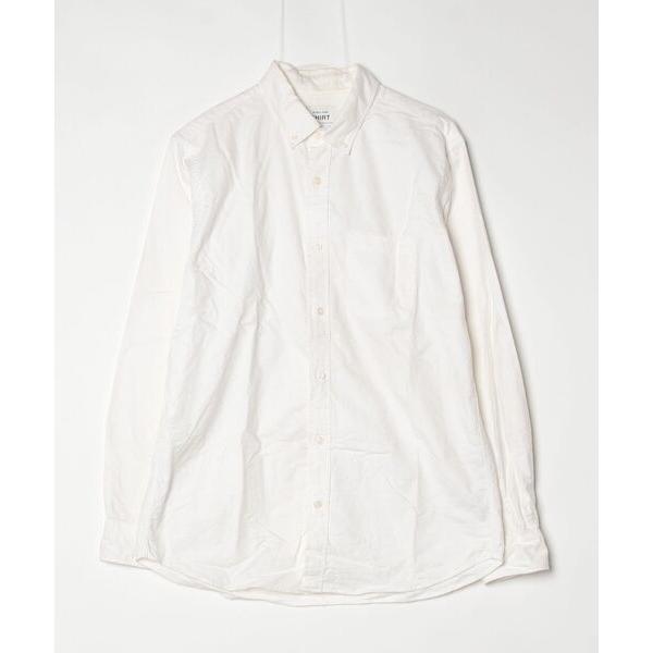 「GLOBAL WORK」 長袖シャツ M ホワイト メンズ