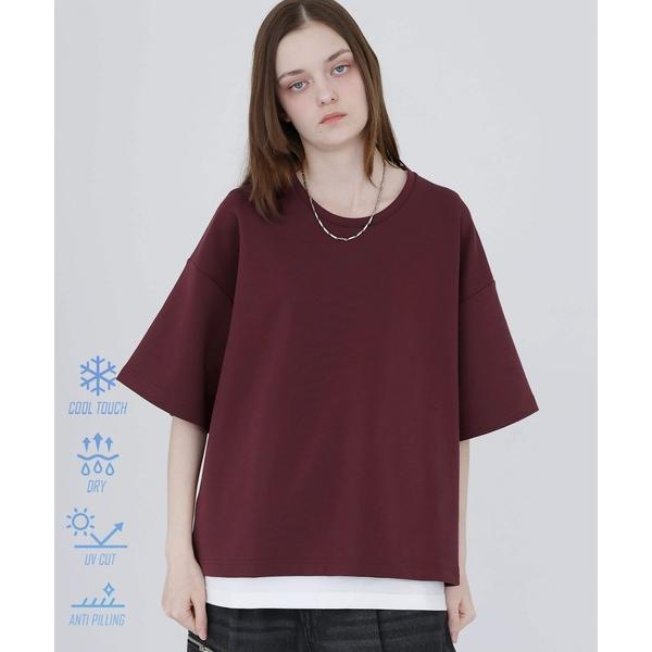 「SOCCE」 半袖Tシャツ L ワイン メンズ
