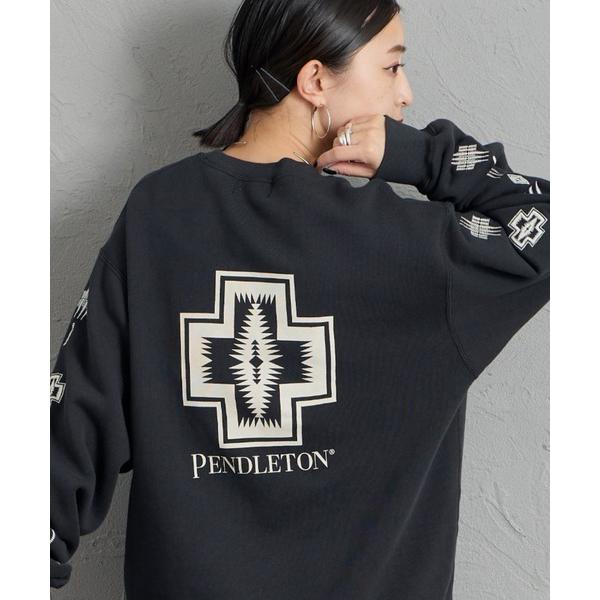 トレーナー スウェット 「PENDLETON/ペンドルトン」 別注 ハーディング柄 バックプリントクルーネックスウェット レディース メンズ