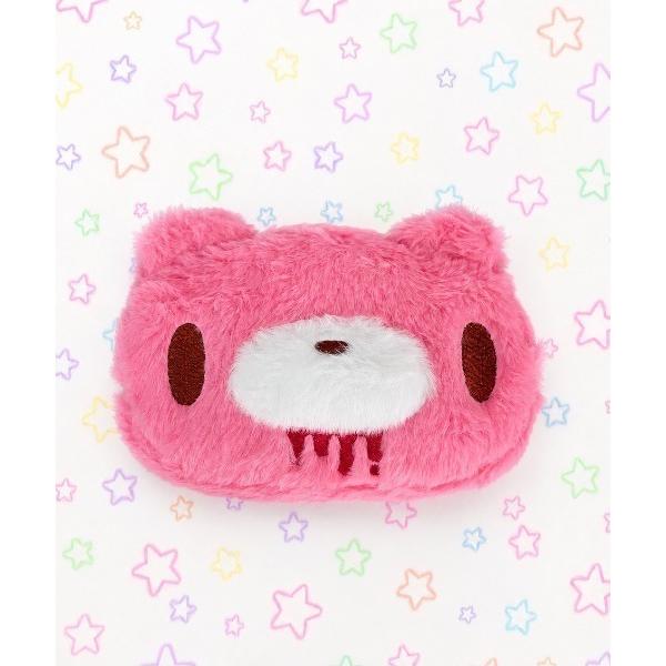 ポーチ 「nini toys」「いたずらぐまのグル〜ミ〜」もこもこフェイスポーチ レディース