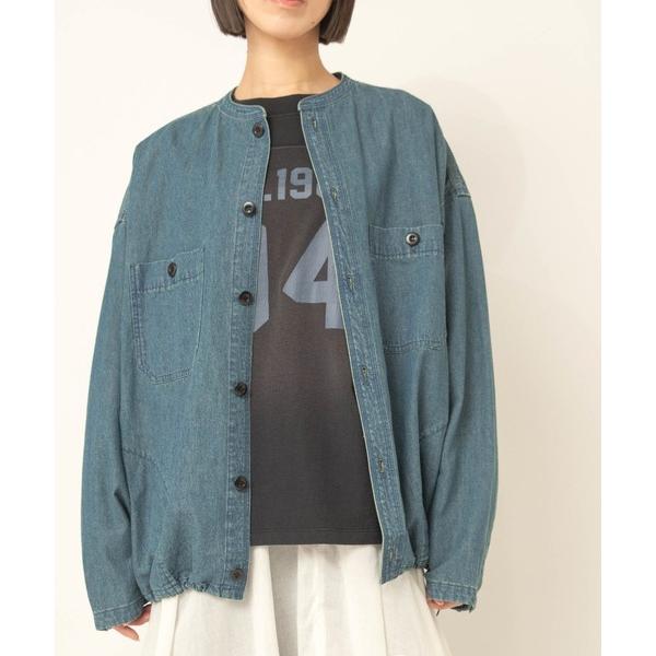 ブラウス シャツ B2984 ジャケットライクワークシャツ レディース