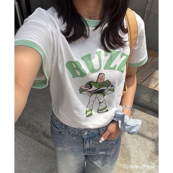tシャツ 半袖 「TOY STORY/トイ・ストーリー」アソートプリントリンガーＴシャツ レディース