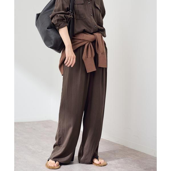 ワイドパンツ パンツ リヨセルイージーパンツ レディース