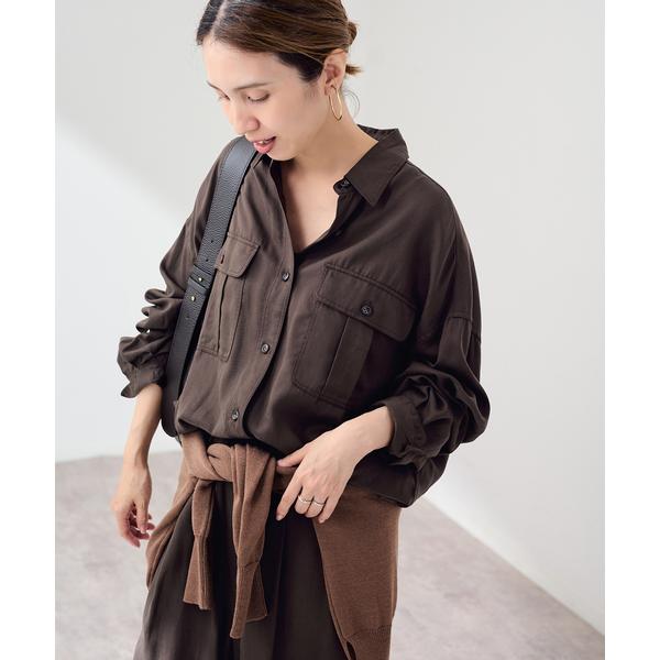 ブラウス シャツ リヨセルWORK SHIRT レディース