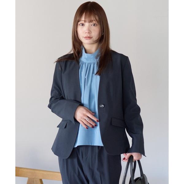 「RIRIYANO」 セットアップ 11号 ネイビー レディース