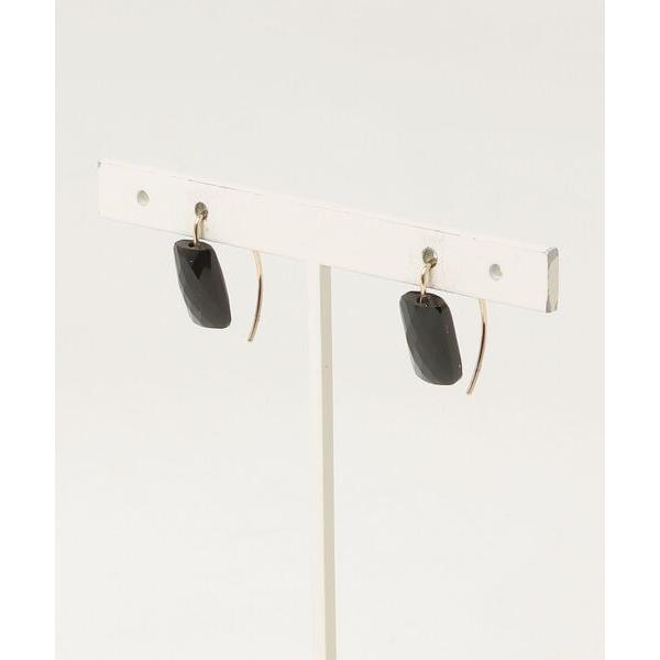 「anq.」 ピアス（両耳用） ONE SIZE ブラック レディース