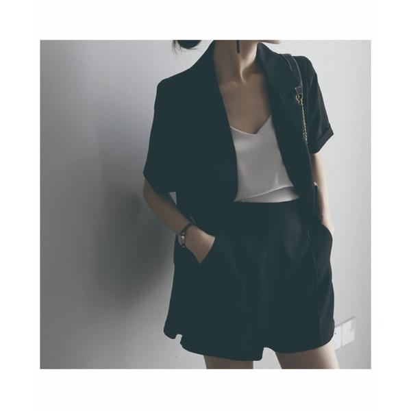 「LA POMME jours」 セットアップ MEDIUM ブラック レディース