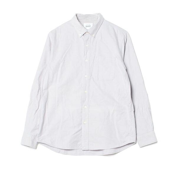 「GLOBAL WORK」 長袖シャツ S グレー メンズ