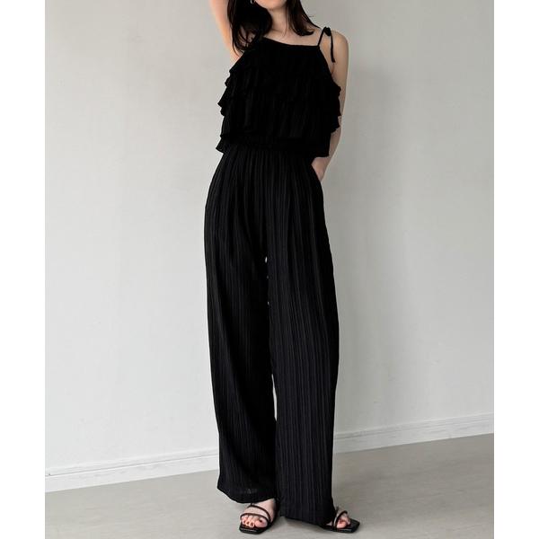 「junoah」 セットアップ SMALL ブラック レディース