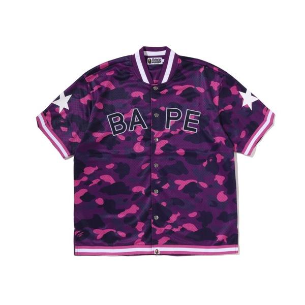 シャツ COLOR CAMO MESH WARM UP RELAXED FIT SHIRT メンズ