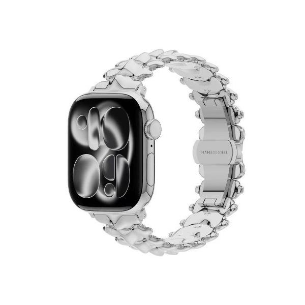 apple watch 腕時計 メンズ Apple WatchS10/S11対応 46mm メタルデザインバンド メンズ レディース