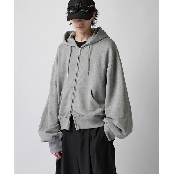 パーカー 「Neucon」VOLUME DOUBLE ZIP HOODIE / ボリュームダブルジップスウェットパーカー / セットアップ対応 メンズ