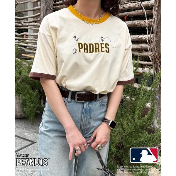 「DOUBLE NAME」 半袖Tシャツ FREE ブラウン系その他2 レディース