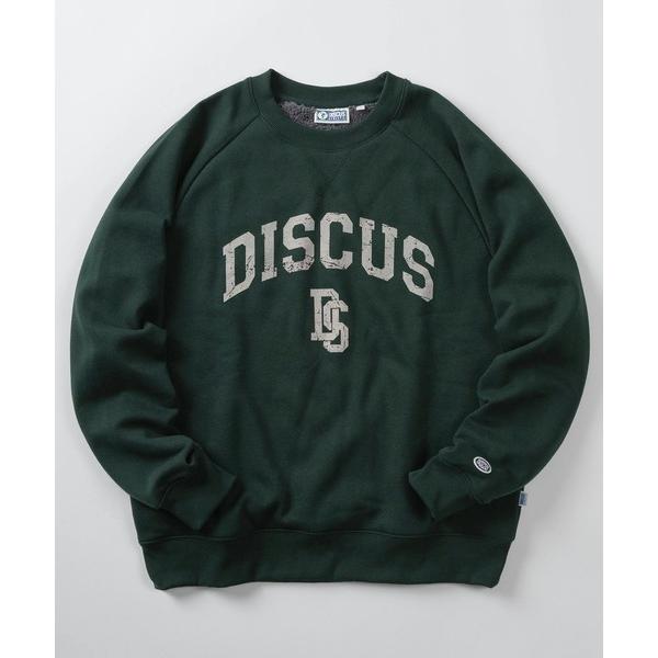 トレーナー スウェット 「71」「DISCUS/ディスカス」オーバルワッペン ワンポイント 裏ボア プリントスウェット/ユニセックス/レディース/メンズ