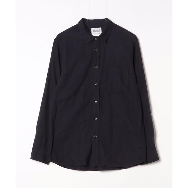 「GLOBAL WORK」 長袖シャツ L ブラック メンズ
