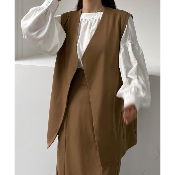 「Louere」 セットアップ SMALL モカ レディース
