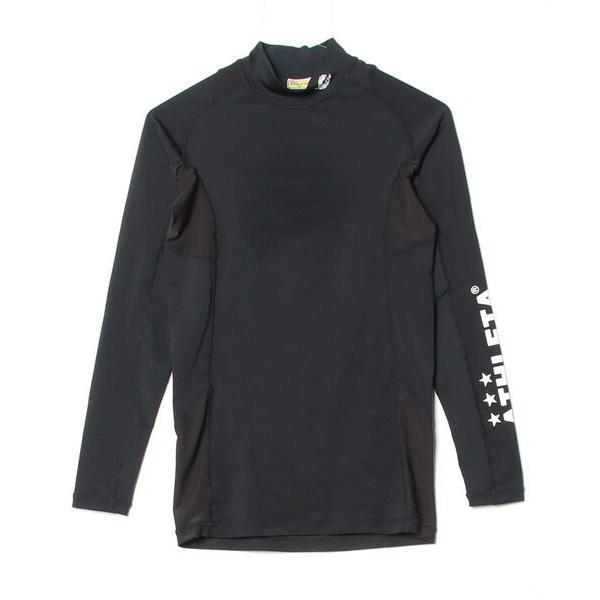 「ATHLETA」 ワンポイント長袖Tシャツ M ブラック メンズ